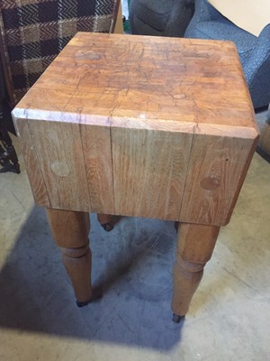 1900 1950 Antique Butcher Block Table Vatican