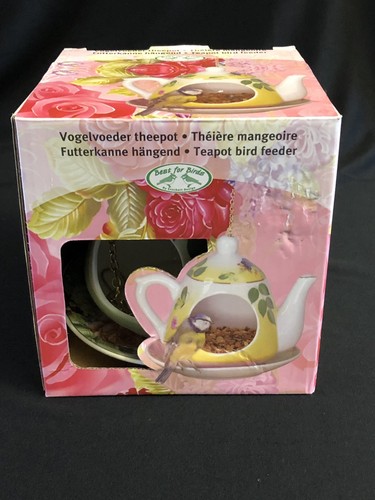 Teacup Floral Hanging Birdhouse