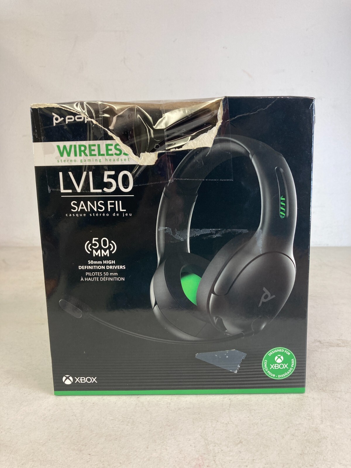 PDP Gaming Wireless Stereo Headset Microphone Black Xbox 048-025-NA *NO ADDONS**