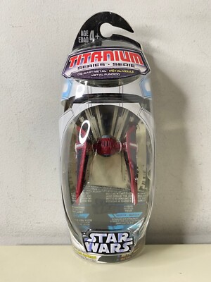 Star Wars Titanium Series ROYAL GUARD TIE INTERCEPTOR Diecast Ship Sealed Hasbro
