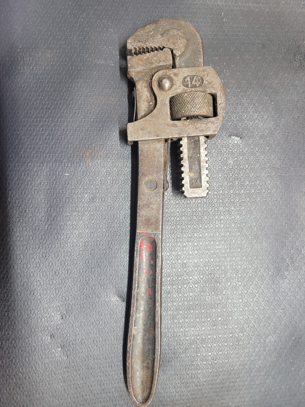vintage an・an no.14 Vintage Pipe Wrench 14 Inch Jaw Drop Forged Steel Tool