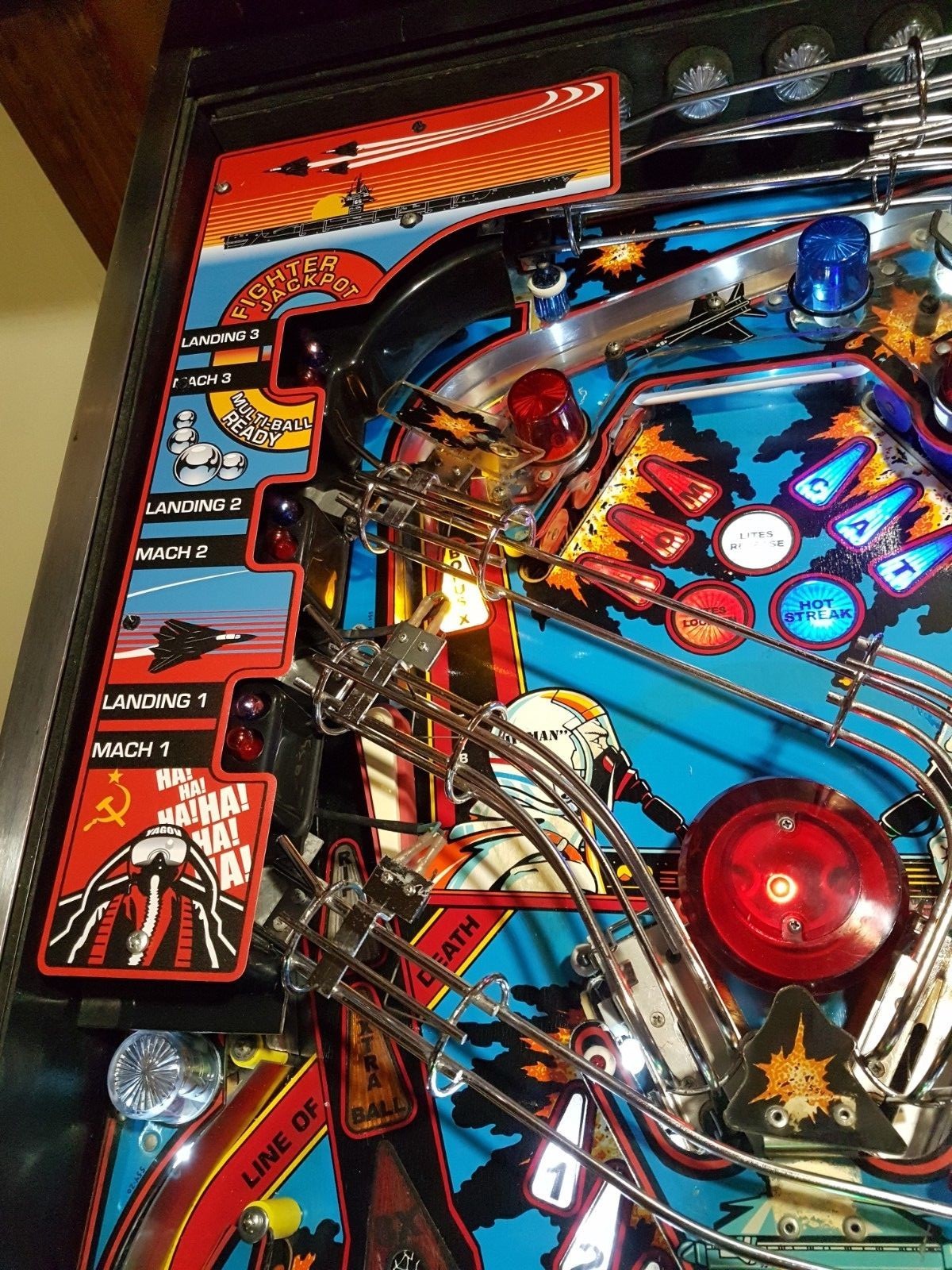 Williams F-14 Tomcat Pinball Decals Mod - Yagov and Lift Off Stickers set