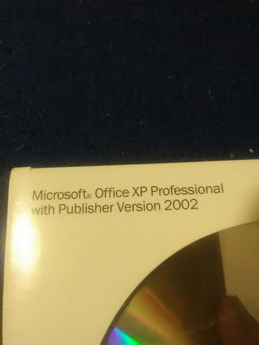 Microsoft Office XP Professional With Publisher 2002 & Product Key
