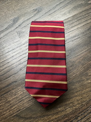 Vtg Brooks Brothers Makers Mens Tie, Red/Blue/Yellow Multi