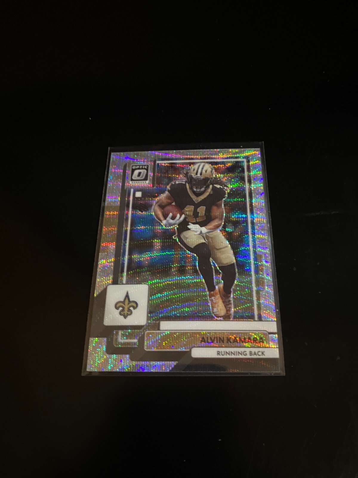 Alvin Kamara 2022 Donruss Optic Silver Wave Prizm /300