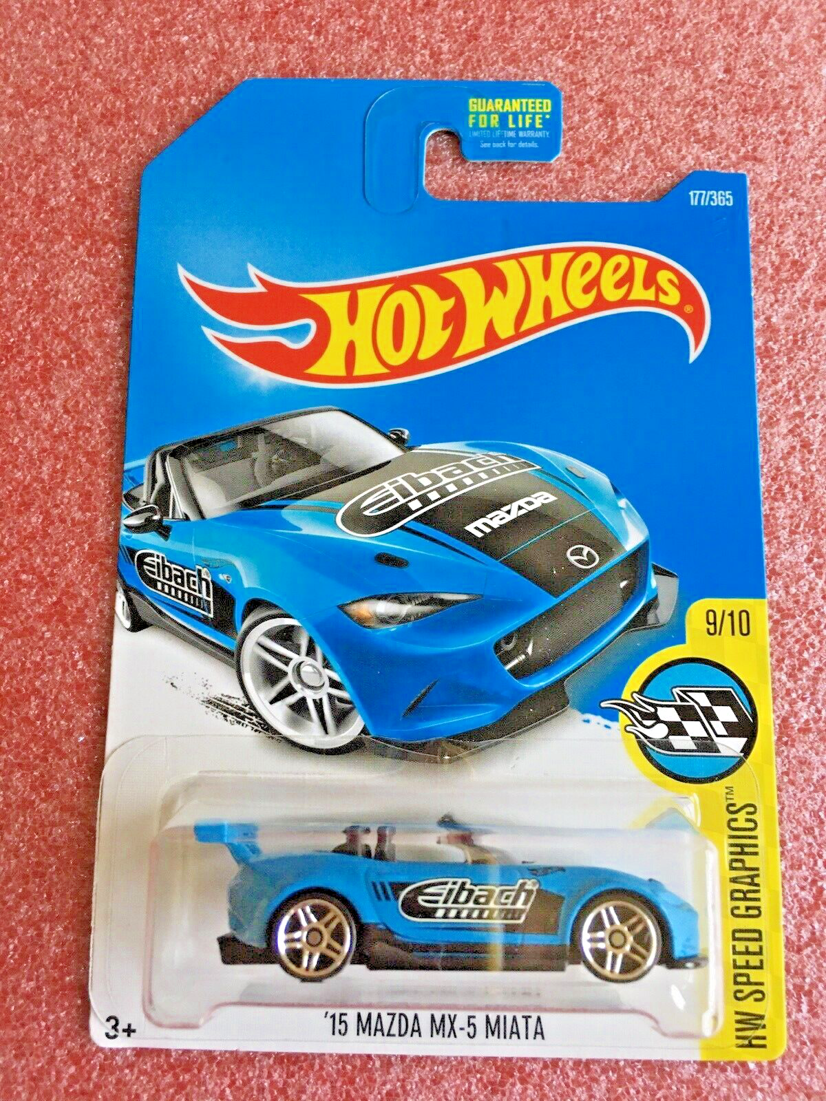 2017 Hot Wheels: '15 Mazda MX-5 Miata Blue 177/365 DVB63 (Roadster