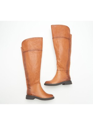 

FRANCO SARTO Женские Кожаные Ботинки для Верховой Езды Коричневой Детали Haylie Almond Toe, Коричневый, G7623L1