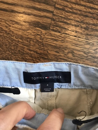 Tommy Hilfiger Little Boys Khaki Tan Cotton Shorts Size 4