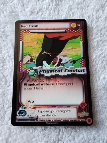 DBZ Dragon Ball Z FOIL Red Crush 37 CCG Limited Cell Saga MP DBZ Dragon Ball Z FOIL Red Crush 37 CCG Limited Cell Saga MP