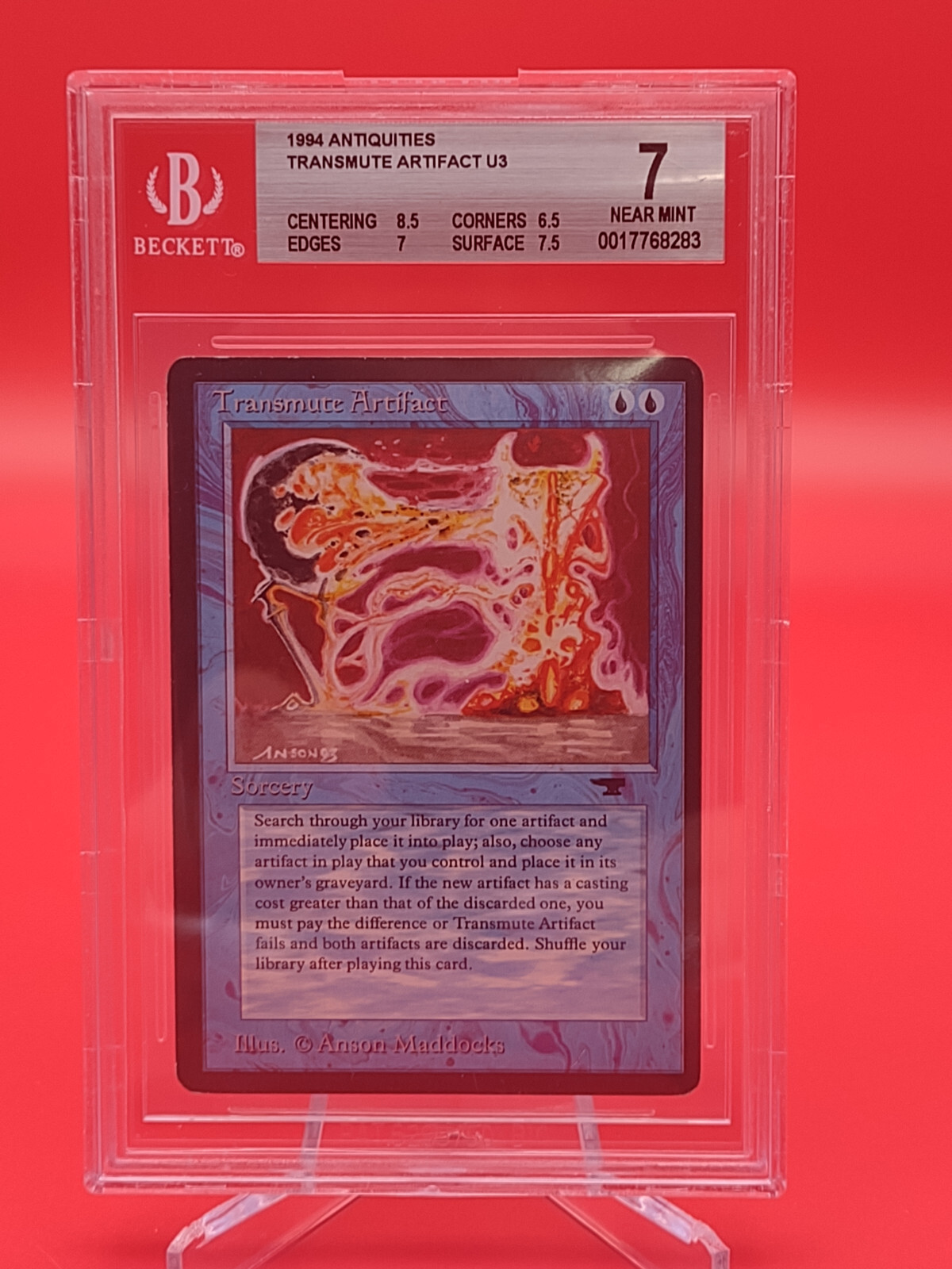 MTG Antiquities Transmute Artifact BGS 7 Subs 8.5/7/6.5/7.5