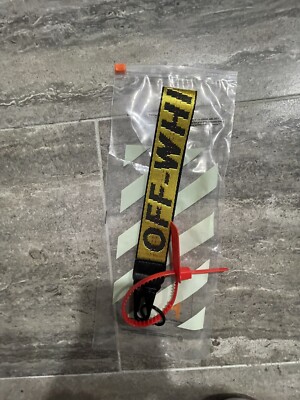 Off White Industrial Keychain Yellow / Black