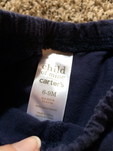 Child of Mine Blue Shorts. Size: 6-9 Months. 100% Cotton