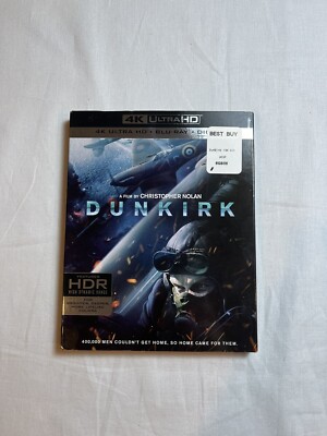 DUNKIRK ~ 4K Ultra HD + Blu-ray + Rare OOP Slipcover