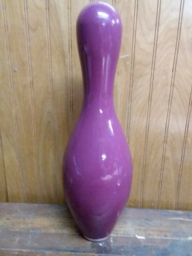HAPPY BIRTHDAY COLORFUL CLOWN BOWLING PIN - REGULATION SIZE ~ PURPLE