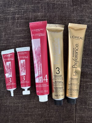 Lot of 3 L'Oreal Superior Preference Care Supreme #3 & #4Conditioner + 2 Shampoo