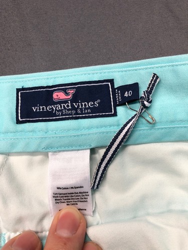 Vineyard Vines Shorts (40 x 6.5, Turquoise, Cotton)(LaCrosse)(NWT) MSRP $98