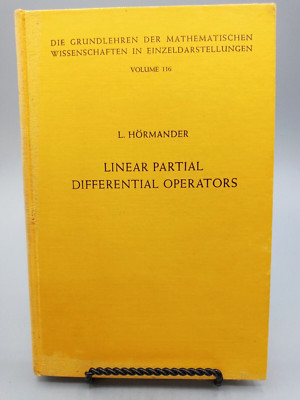 Linear Partial Differential Operators ~ Dr. Lars Hörmander ~ 1963 HC