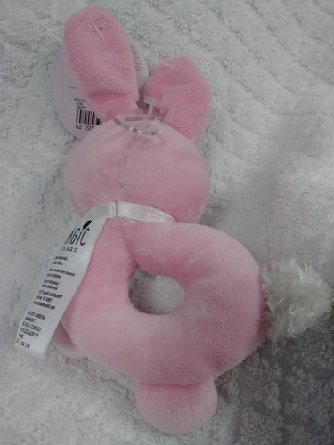 Magic Years Happy Easter Pink Bunny Baby Rattle NWT