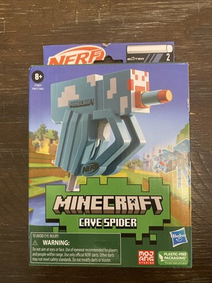 Nerf Minecraft Cave Spider Blaster Includes 2 Nerf Elite Foam Darts