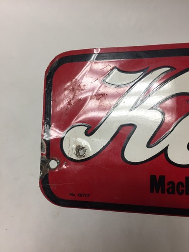 VINTAGE METAL KEWANEE FARM EQUIPMENT MACHINERY IMPLEMENT SIGN