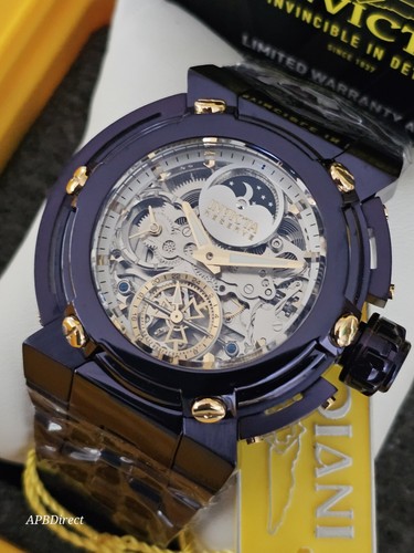 Pre-owned Invicta - X-wing - Automatic Dual Time Purple Label Coalition Forces Mens Watch