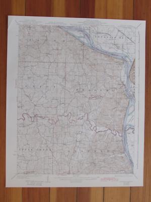 Altenburg Missouri 1942 Original Vintage USGS Topo Map