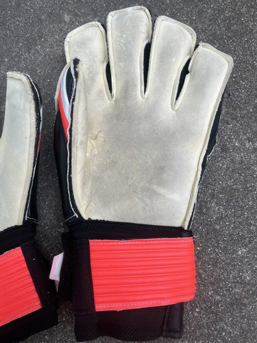 Aviata Size 9 Goalie Soccer Keeper Gloves Neon Vintage Black Pink Red