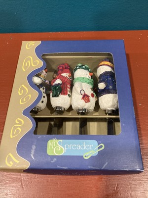 SUPREME  Snowman SPREADERS  Set Of 4