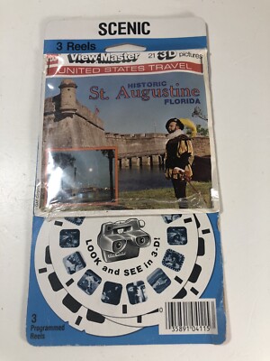 View-Master HISTORIC ST. AUGUSTINE Florida A981 3 Reel Set + Booklet Vintage NEW