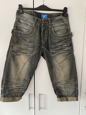 three quarter length jeans mens