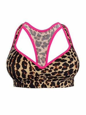 

MATERIAL GIRL Intimates Beige Racerback Animal Print Спортивный бюстгальтер Размер, Бежевый, M5248LE