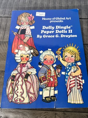 Vtg 1984 Paper Doll Book DOLLY DINGLE PAPER DOLLS 2 GRACE G. DRAYTON