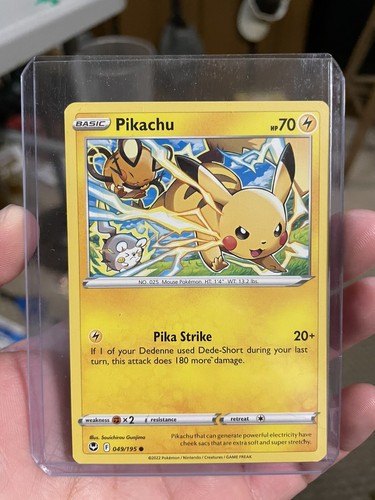 Pokémon Card Pikachu 049/195 SWSH Silver Tempest NM-Mint | eBay
