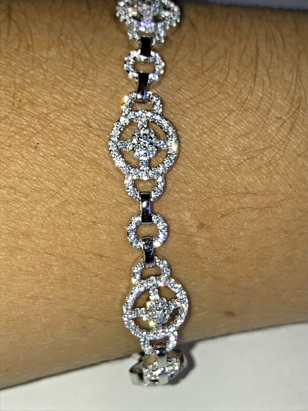 SPARKLING! 925 Sterling Silver & Cubic Zirconia Ladies