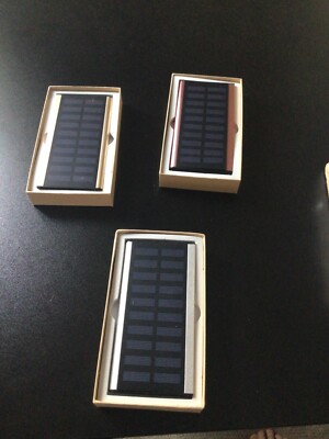 NEW Titanium Fast Charging Portable Solar Battery Power Pack 20000 mAh