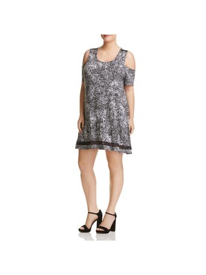 Короткое вечернее платье-сорочка LYSSE Womens с рукавом до локтя и круглым вырезом горловины
