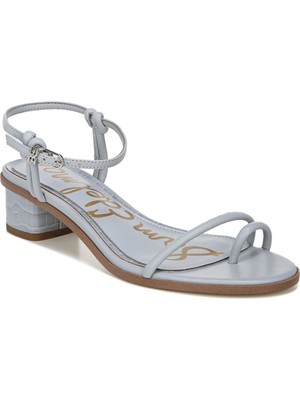 

SAM EDELMAN Женские светло-голубые кожаные босоножки на блочном каблуке с островком, Light blue, H0327L3