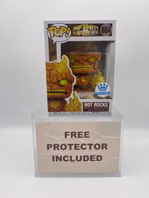Funko Pop Hot Rock #864 Marvel Infinity Warps The Thing Vinyl Figure w/Protector