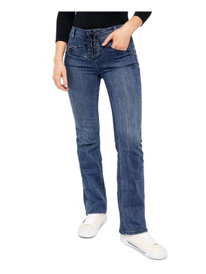 

Женские темно-синие прямые джинсы FREE PEOPLE, Navy, OB1064210