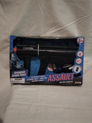 Kids Operation Storm Force Machine Gun- Flashing, Sound Vibrates Tested Works