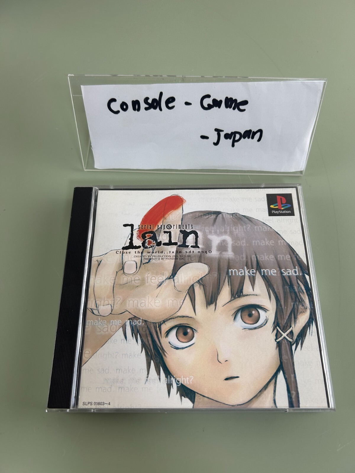 Serial Experiments Lain Play Station 1 PS1 1999 From Japan Serial Experiments Lain Play Station 1 PS1 1999 From Japan