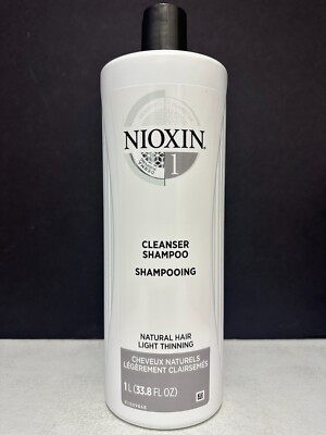 Nioxin System 1 Cleanser Shampoo Natural Hair Light Thinning - 33.8 fl oz