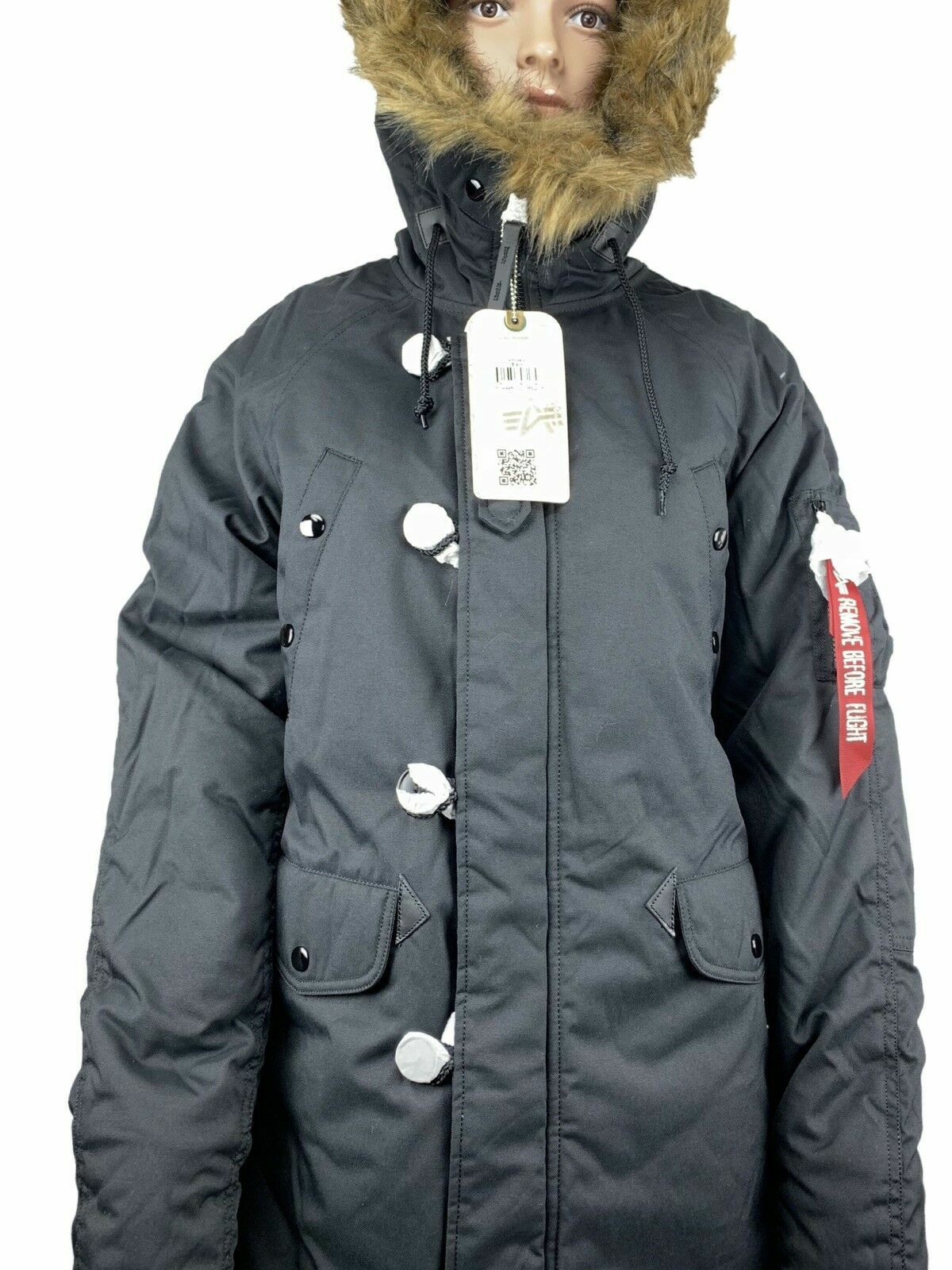 Preowned Alpha Industries N3b Altitude Parka Jacket Nylon Women Small