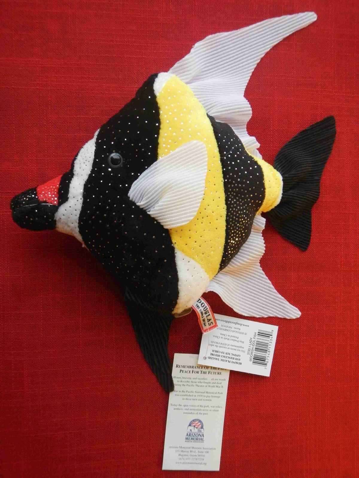 Douglas  Stuffed “LadyMoorish Idol” Fish Plush Tropical Aquatic Hawaii Toy 7
