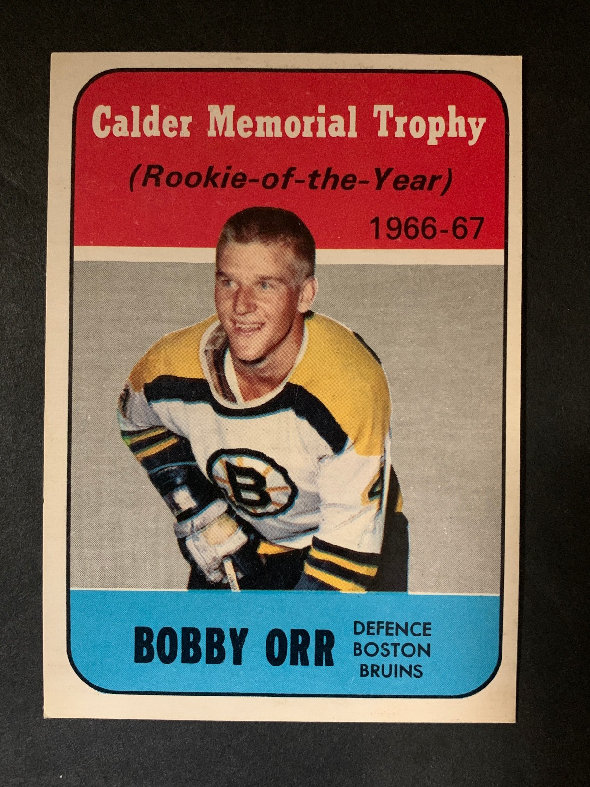 1967-68 Topps Calder Memorial Trophy #118 Bobby Orr