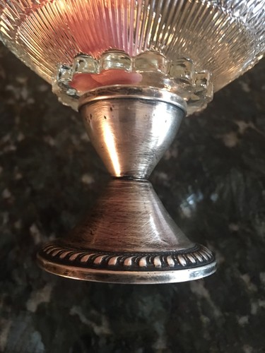 Candy Compote Dish with Weighted Sterling Silver Base