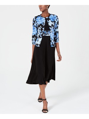 

JESSICA HOWARD Женский синий вечерний жакет с рукавом 3/4 Размер, JH9M8131