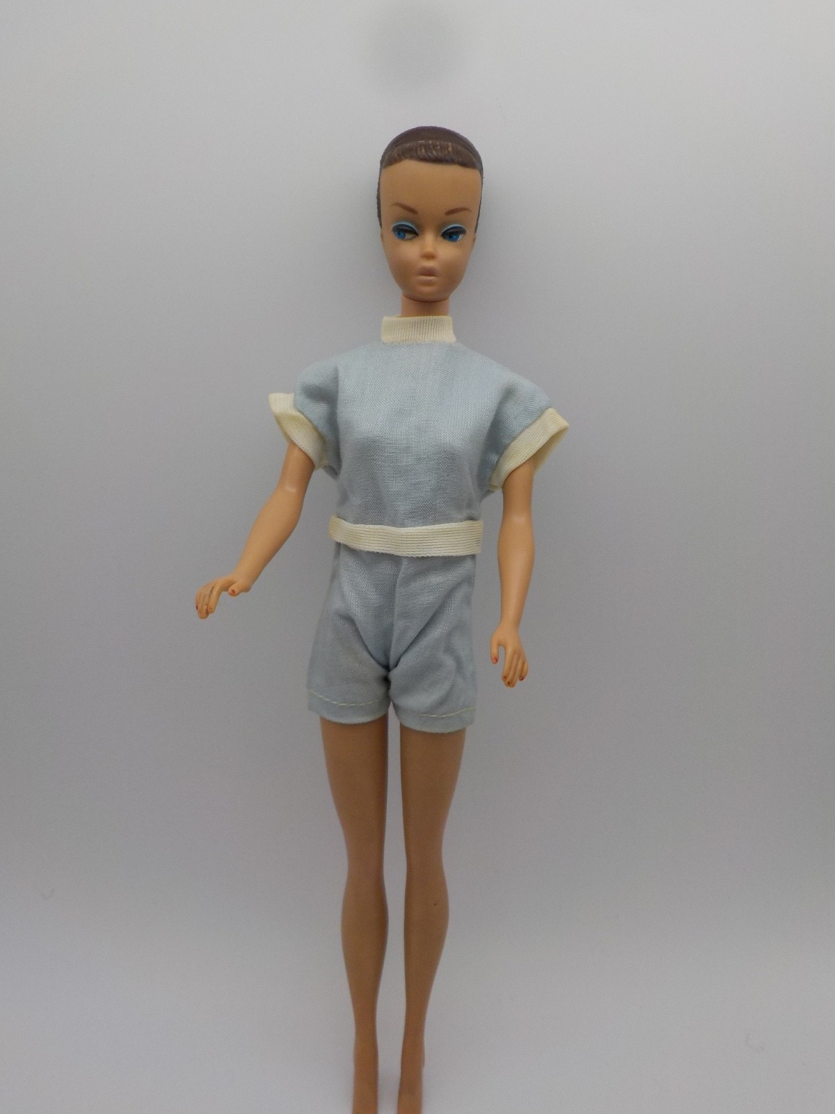 Vintage Ideal Tammy Randy Mayfair Judy Clone Doll Baby Blue Romper HTF