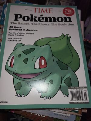 25 YEARS POKEMON IN AMERICA SPECIAL EDITION TIME MAGAZINE BULBASAUR