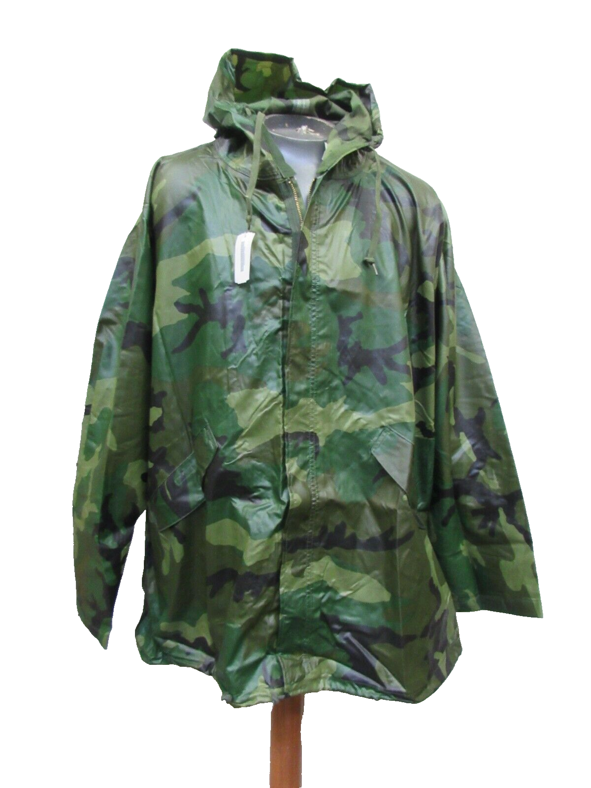 US Woodland Camo Wet Weather BDU Parka Old Style Rainsuit